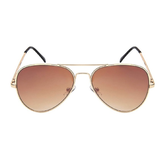 Aviator Sunglasses with Gold Frame - Picture 7 of 7